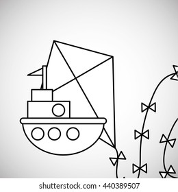 Toy design. Childhood icon. Flat illustration, vector graphic
