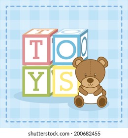 toy design over blue background vector illustration