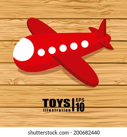toy design over wooden background vector illustration