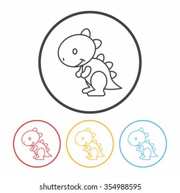 toy dinosaur icon