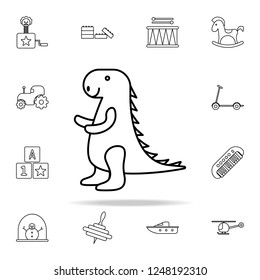toy dinosaur line icon. toys icons universal set for web and mobile