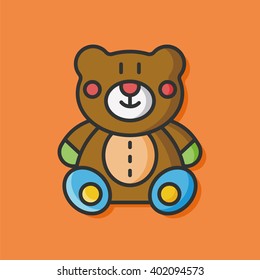 toy doll bear icon