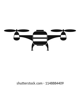 Toy drone icon. Simple illustration of toy drone vector icon for web design isolated on white background