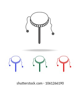 Toy drum icon. Elements of Chinese culture multi colored icons. Premium quality graphic design icon. Simple icon for websites, web design, mobile app, info graphics on white background