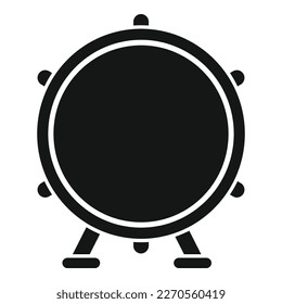 Toy drum icon simple vector. Music kit. Instrument percussion
