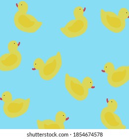 Toy duck to children shower