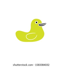 toy duck doodle icon vector hand drawing 