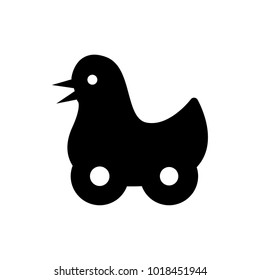 toy duck vector icon