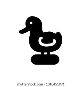 toy duck vector icon