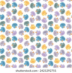 toy, duckling, repeat, graphic, funny, print, wallpaper, fabric, textile, kid, swimming, shower, bathroom,kitsch, float, tile, baby shower, beak, boy, ducky, drawi