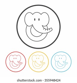 toy elephant icon