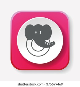 toy elephant icon