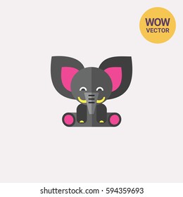 Toy elephant icon