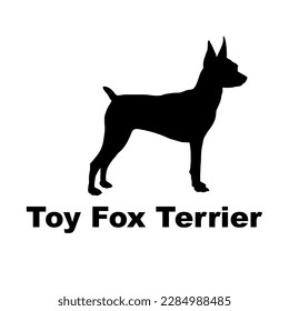 toy fox terrier Dog silhouette dog breeds