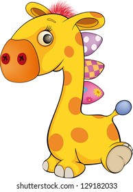 Toy giraffe cartoon