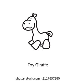 toy giraffe icon in vector. Logotype
