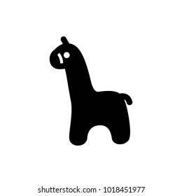 toy giraffe vector icon