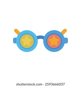 A toy glasses icon representing fun and style for kids.