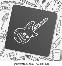 toy guitar doodle