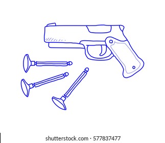 Toy gun doodle
