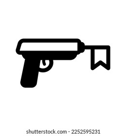 pistola de juguete diseño simple de vectores de iconos comúnmente usado para bromista