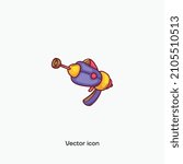 Toy gun vector icon. Premium quality.