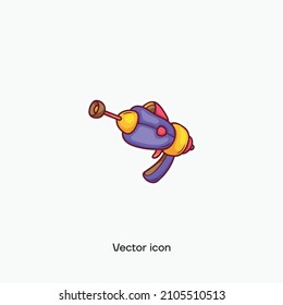 Toy gun vector icon. Premium quality.
