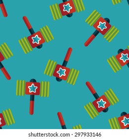 toy hammer flat icon,eps10 seamless pattern background
