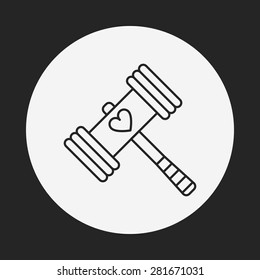 toy hammer icon