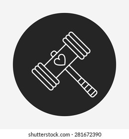 toy hammer icon