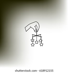 toy in a hand icon