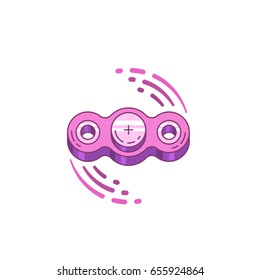 Toy hand spinner vector the rotating mechanism on bearings