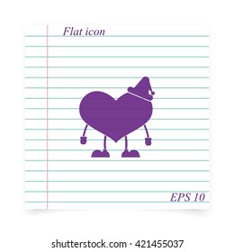 Toy heart illustration.
