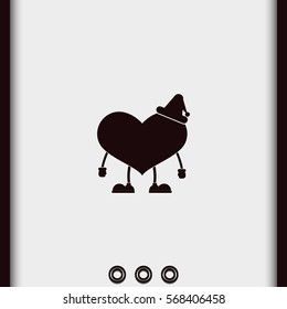 Toy heart illustration.