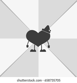 Toy heart illustration.