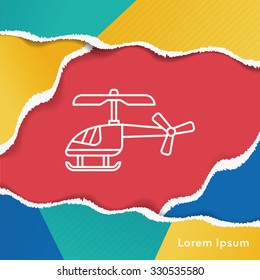 toy helicopter icon