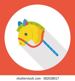 toy horse flat icon