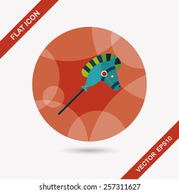 toy horse flat icon with long shadow,eps10