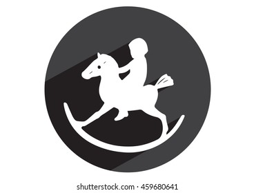 Toy horse icon
