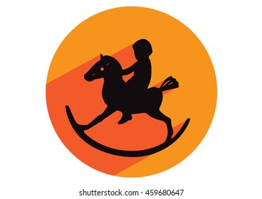 Toy horse icon