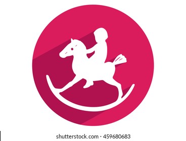 Toy horse icon