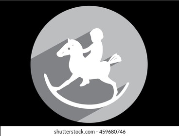 Toy horse icon