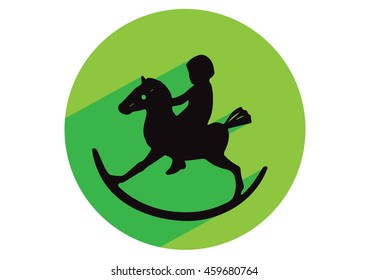 Toy horse icon