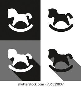 Toy horse icon. toy horse logo.