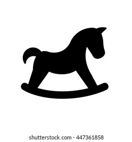 toy horse icon silhouette