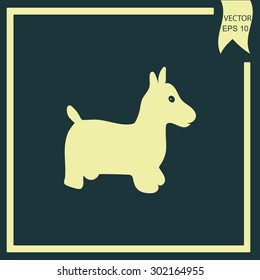 toy horse vector icon