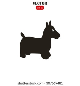 toy horse vector icon