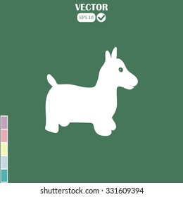 toy horse vector icon