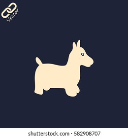 toy horse vector icon