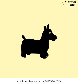 toy horse vector icon